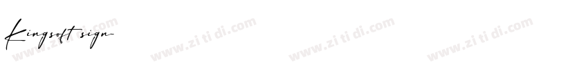 Kingsoft sign字体转换